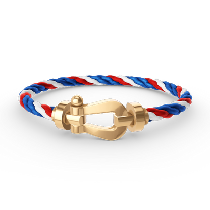 [Clover-Jewelry]FORCE LARGE HORSESHOE NO DIAMOND BRACELET GOLD