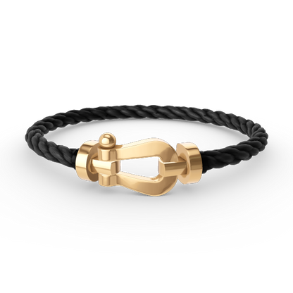 [Clover-Jewelry]FORCE LARGE HORSESHOE NO DIAMOND BRACELET GOLD