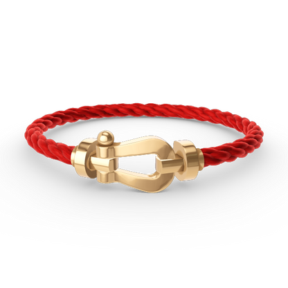 [Clover-Jewelry]FORCE LARGE HORSESHOE NO DIAMOND BRACELET GOLD