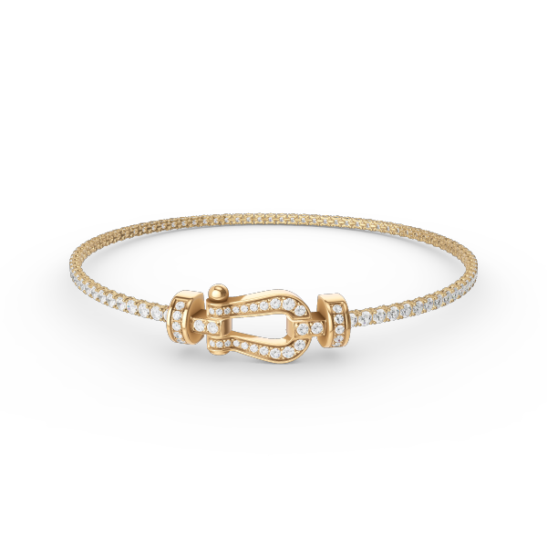 [Clover-Jewelry]FORCE  HORSESHOE  DIAMOND TENNIS BRACELET