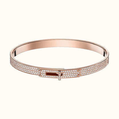 [Clover-Jewelry]KELLY BRACELET DIAMOND PAVED