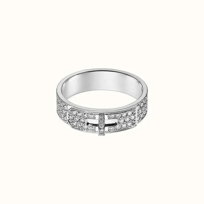 [Clover-Jewelry]KELLY SILVER DIAMOND RING