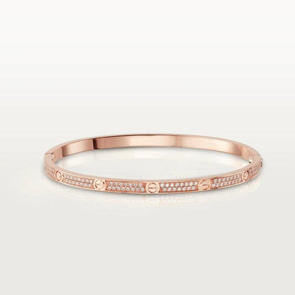 [Clover-Jewelry]LOVE BRACELET 3.65MM DIAMOND-PAVED