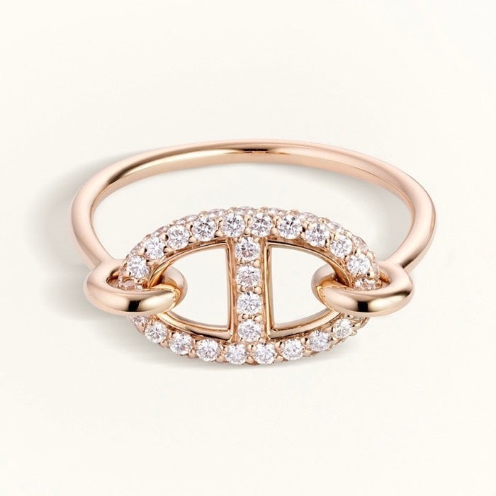 [Clover-Jewelry]RONDE SMALL DIAMOND RING