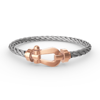 [Clover-Jewelry]FORCE LARGE HORSESHOE NO DIAMOND BRACELET ROSE GOLD