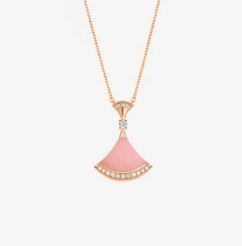 [Clover-Jewelry]DREAM NECKLACE PINK OPAL