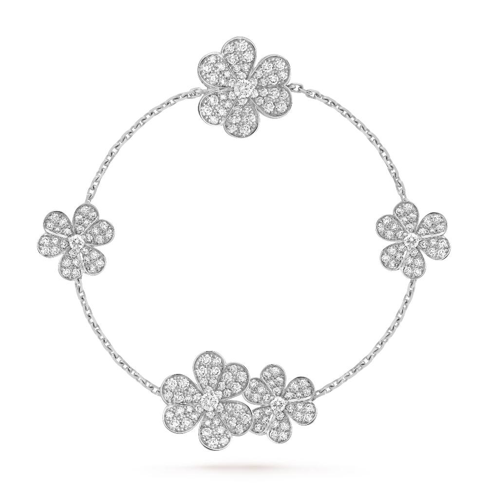 [Clover-Jewelry]FRIVOLE SILVER 5 FLOWERS BRACELET