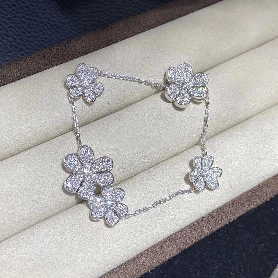 [Clover-Jewelry]FRIVOLE SILVER 5 FLOWERS BRACELET