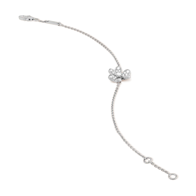 [Clover-Jewelry]FRIVOLE SILVER FLOWER DIAMOND BRACELET