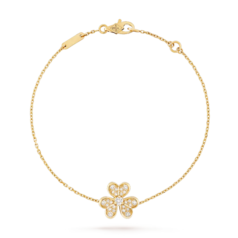 [Clover-Jewelry]FRIVOLE GOLD FLOWER DIAMOND BRACELET