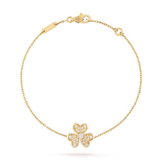 [Clover-Jewelry]FRIVOLE GOLD FLOWER DIAMOND BRACELET