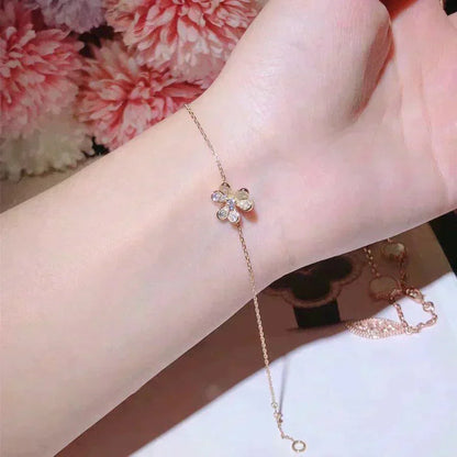 [Clover-Jewelry]FRIVOLE GOLD FLOWER DIAMOND BRACELET