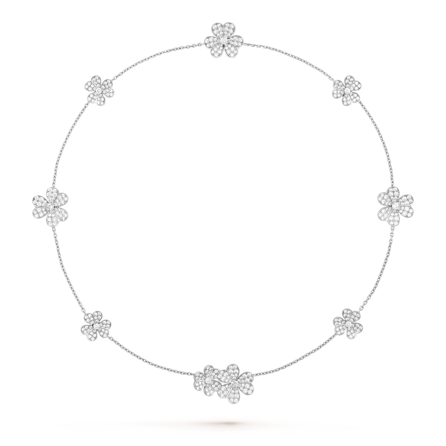 [Clover-Jewelry]FRIVOLE SILVER 9 FLOWERS NECKLACE