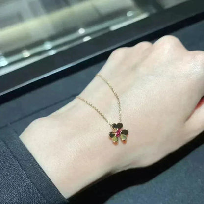 [Clover-Jewelry]FRIVOLE GOLD FLOWER NECKLACE