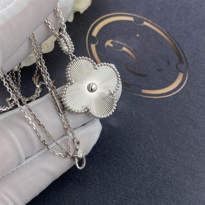 [Clover-Jewelry]CLOVER 25MM SILVER BIG CLOVER NECKLACE