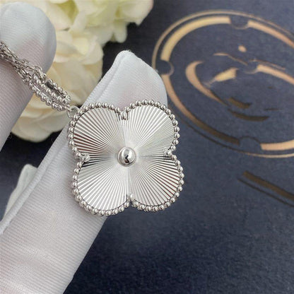 [Clover-Jewelry]CLOVER 25MM SILVER BIG CLOVER NECKLACE