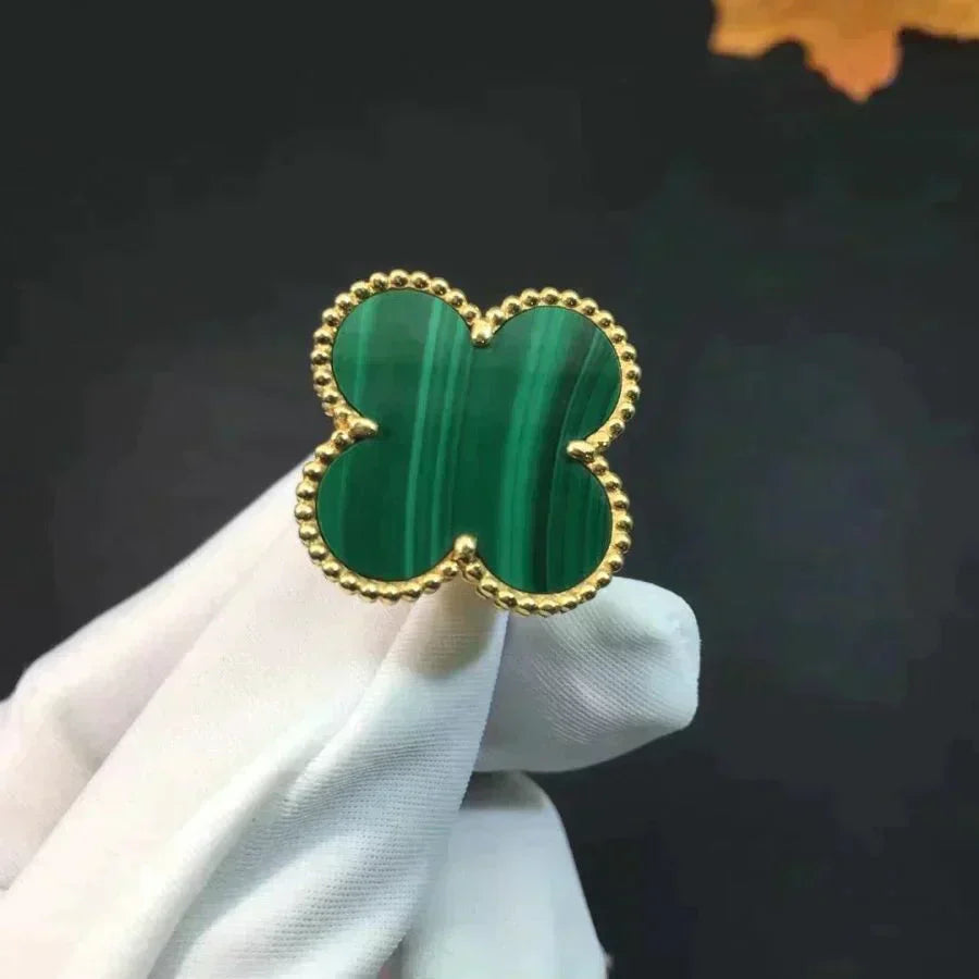 [Clover-Jewelry]CLOVER MALACHITE RING