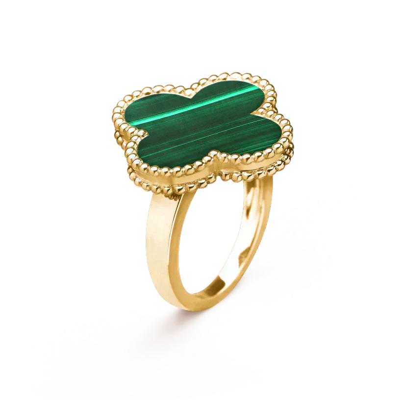 [Clover-Jewelry]CLOVER MALACHITE RING