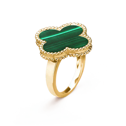 [Clover-Jewelry]CLOVER MALACHITE RING