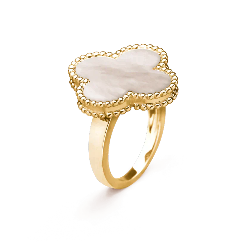 [Clover-Jewelry]CLOVER WHITE MOP RING