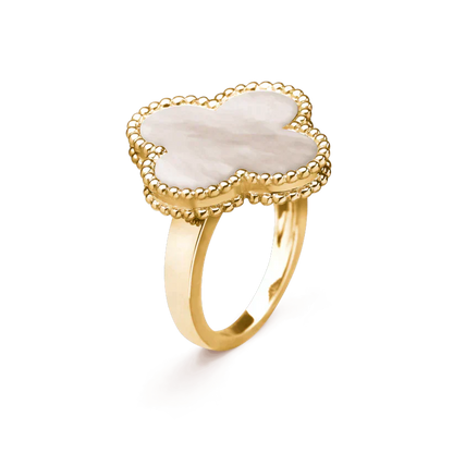 [Clover-Jewelry]CLOVER WHITE MOP RING