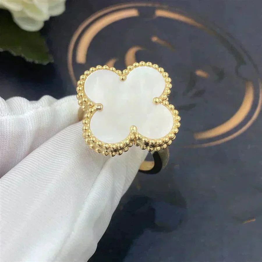 [Clover-Jewelry]CLOVER WHITE MOP RING