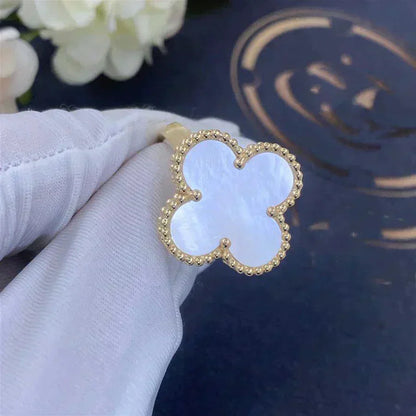 [Clover-Jewelry]CLOVER WHITE MOP RING