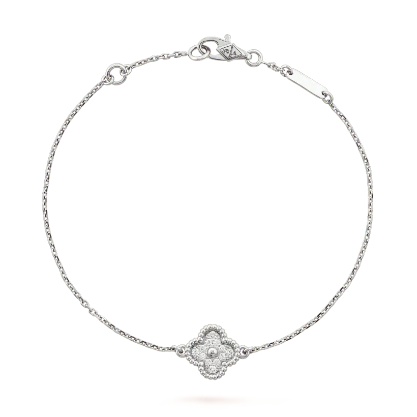 [Clover-Jewelry]CLOVER  SINGLE FLOWER BRACELET SILVER