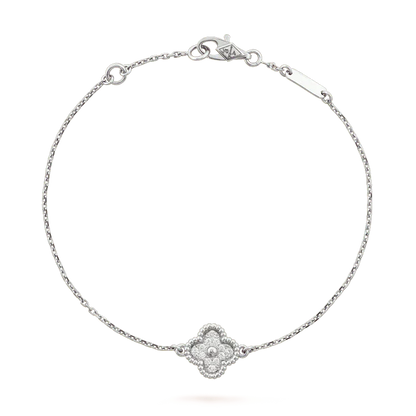 [Clover-Jewelry]CLOVER  SINGLE FLOWER BRACELET SILVER