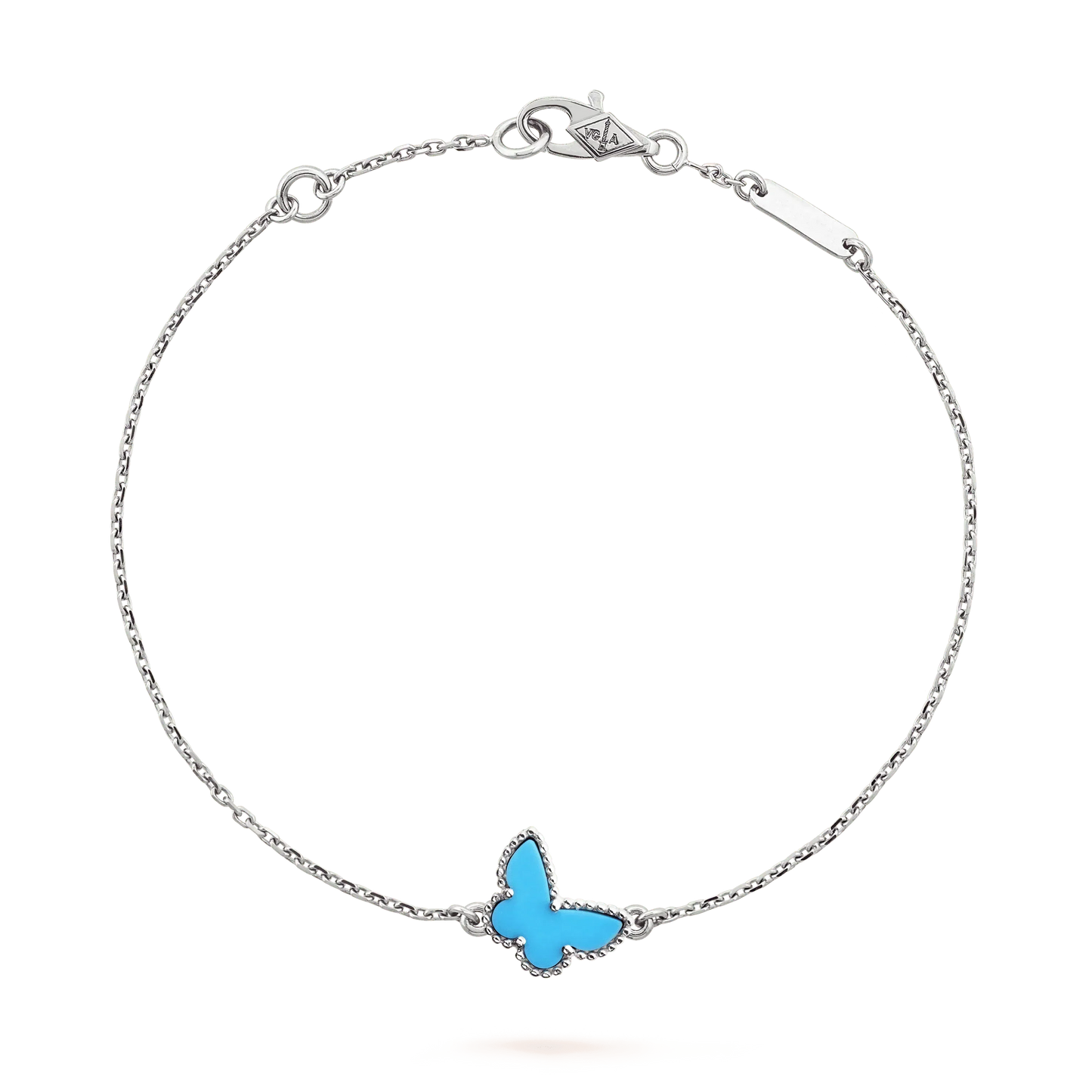 [Clover-Jewelry]BUTTERFLY TURQUOISE BUTTERFLY BRACELET SILVER