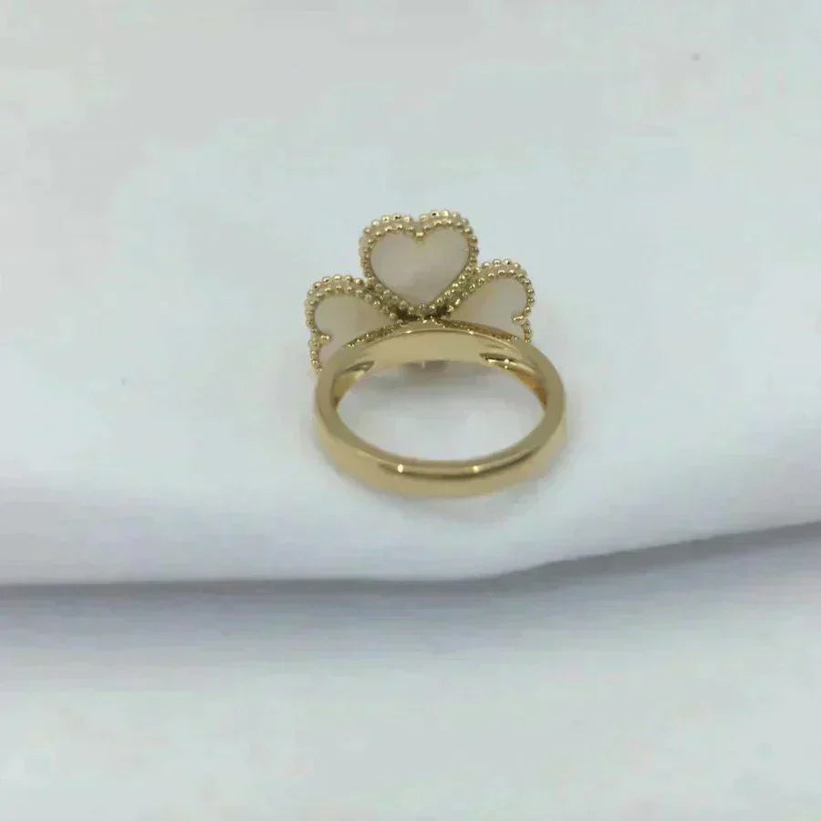 [Clover-Jewelry]SWEET CLOVER WHITE MOP RING