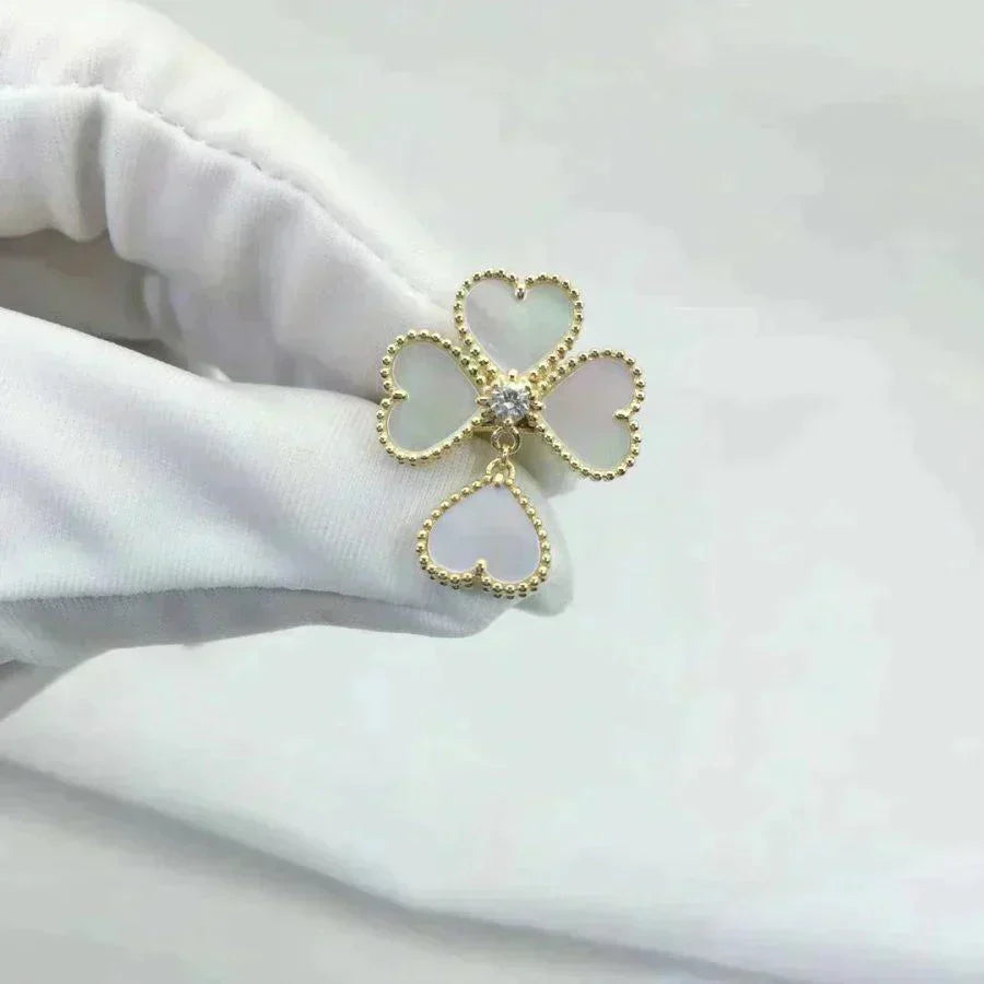 [Clover-Jewelry]SWEET CLOVER WHITE MOP RING