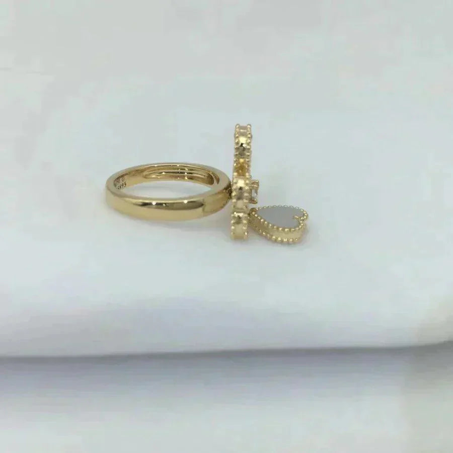 [Clover-Jewelry]SWEET CLOVER WHITE MOP RING