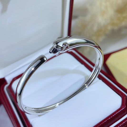 [Clover-Jewelry]PANTHERE SILVER OPEN BRACELET