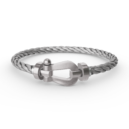 [Clover-Jewelry]FORCE LARGE HORSESHOE NO DIAMOND BRACELET SILVER