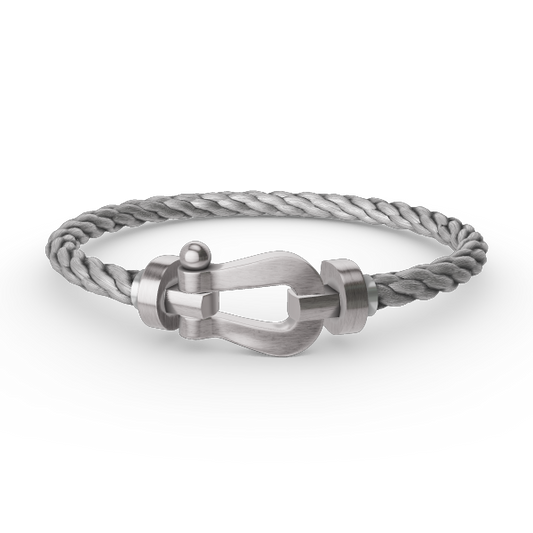 [Clover-Jewelry]FORCE LARGE HORSESHOE NO DIAMOND BRACELET SILVER