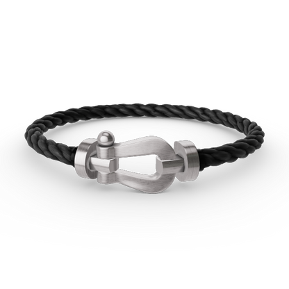 [Clover-Jewelry]FORCE LARGE HORSESHOE NO DIAMOND BRACELET SILVER