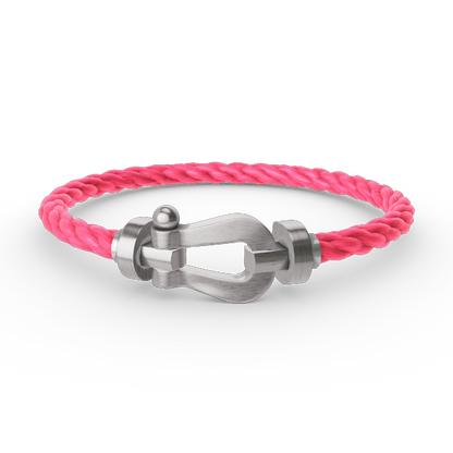 [Clover-Jewelry]FORCE LARGE HORSESHOE NO DIAMOND BRACELET SILVER