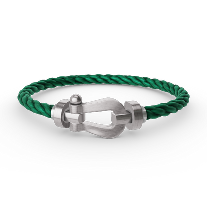 [Clover-Jewelry]FORCE LARGE HORSESHOE NO DIAMOND BRACELET SILVER