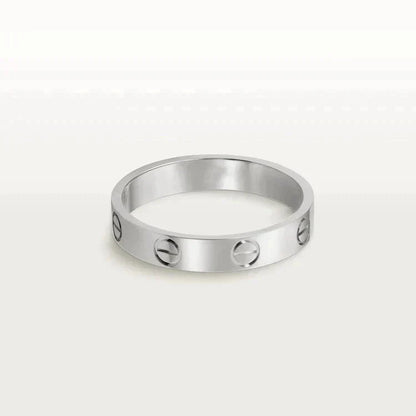 [Clover-Jewelry]LOVE RING 4MM 1 DIAMOND SILVER