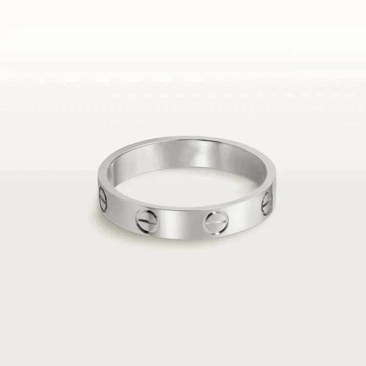 [Clover-Jewelry]LOVE RING 4MM 1 DIAMOND SILVER