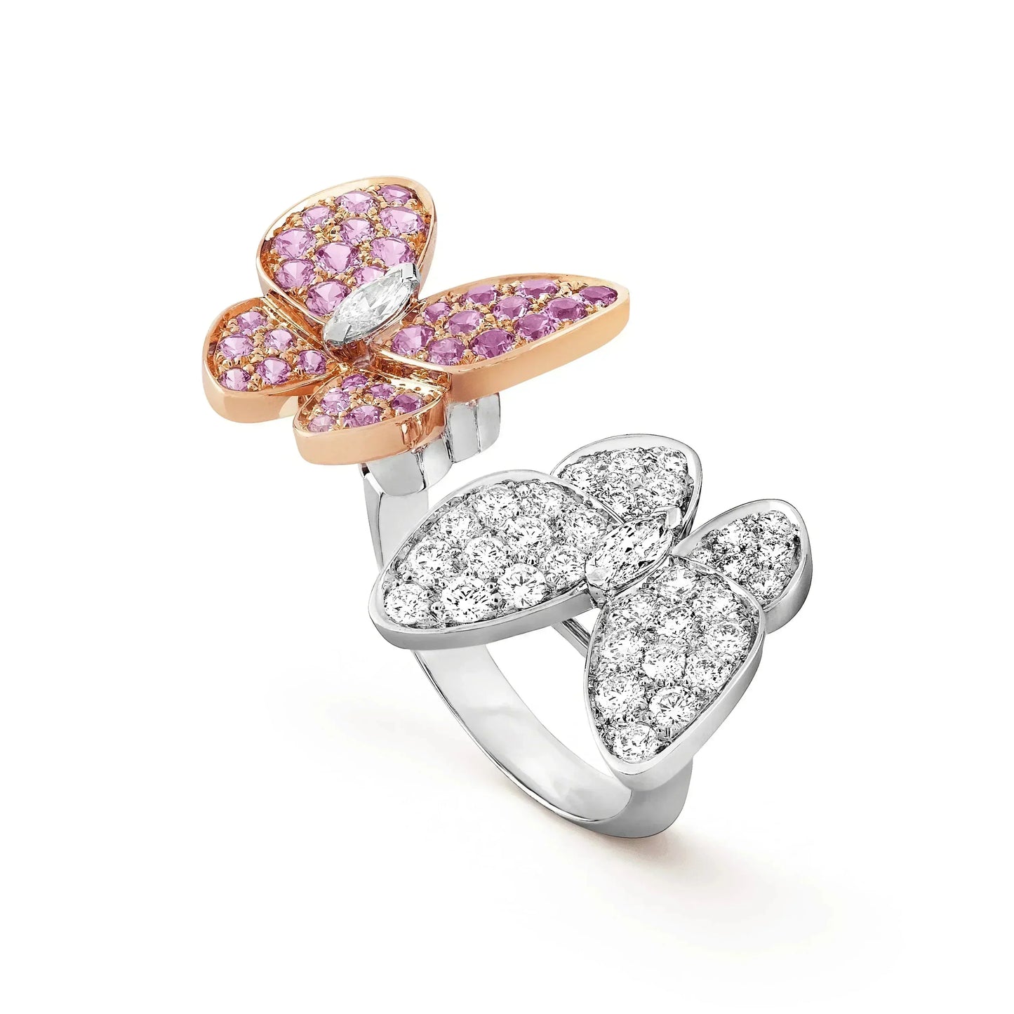 [Clover-Jewelry]TWIN BUTTERFLY DIAMOND RING