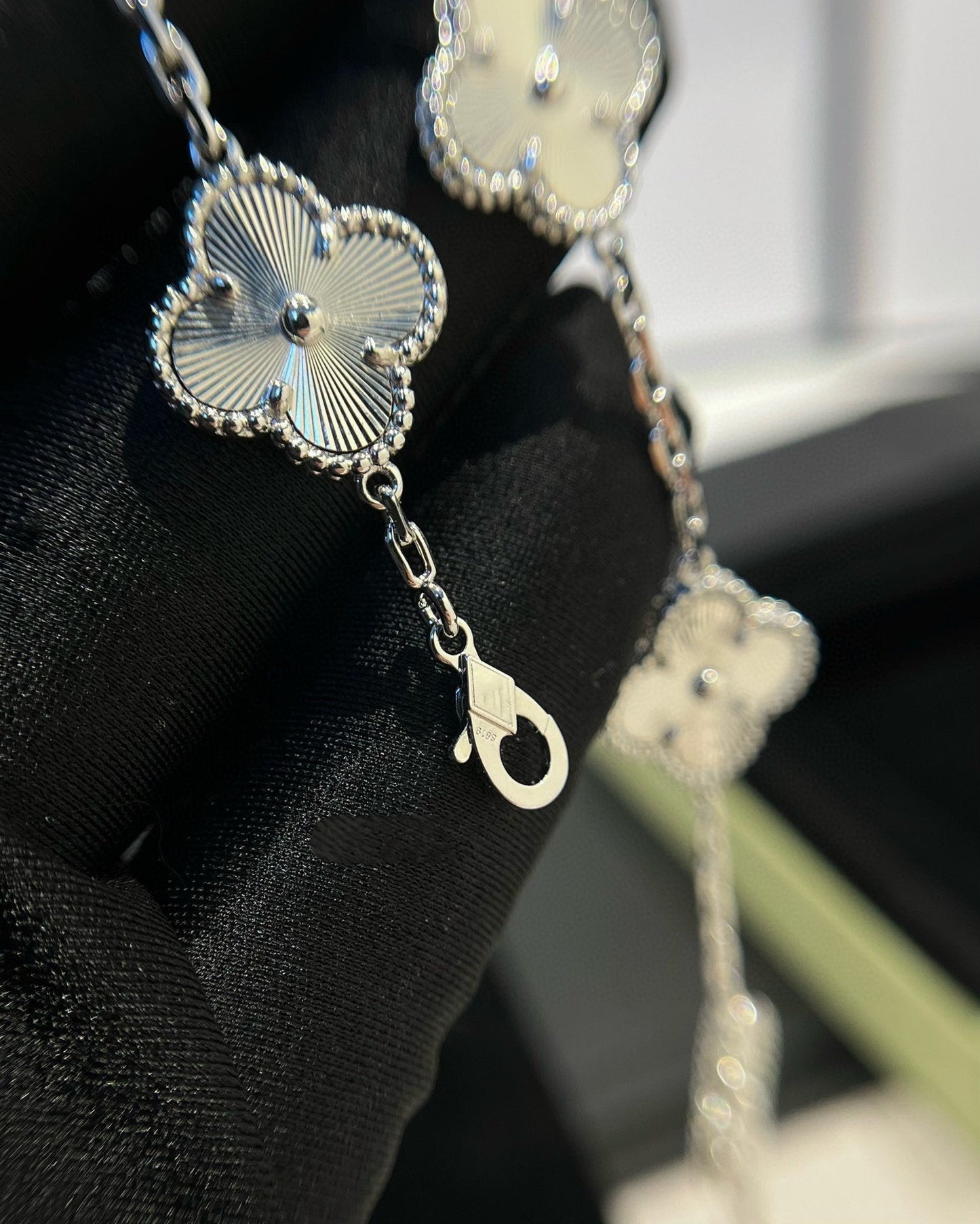 [Clover-Jewelry]CLOVER SILVER 5 MOTIFS BRACELET