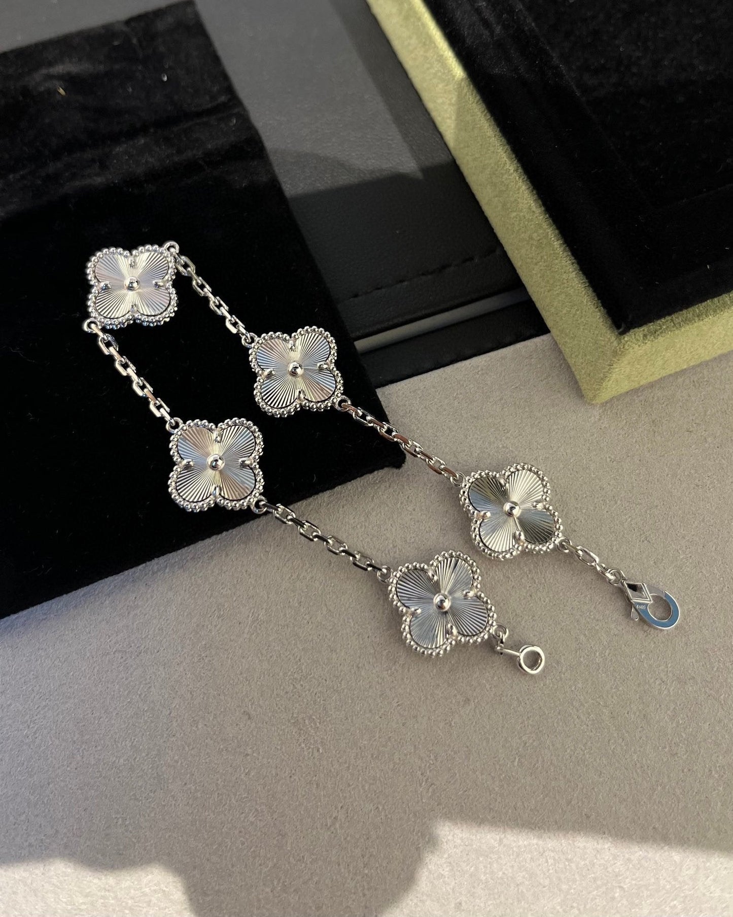 [Clover-Jewelry]CLOVER SILVER 5 MOTIFS BRACELET